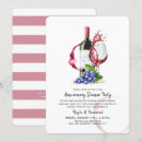 Search for anniversary dinner party invitations Red