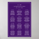 Recherche de purple wedding seating charts Élégant