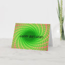 Search for abstract art birthday cards Green