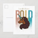Search for unique design postcards Licensed afro unicorn