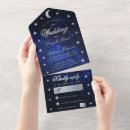 Search for silver stars wedding invitations Moon