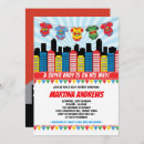 Search for superhero baby shower invitations Red blue green yellow