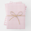 Search for pink wrapping paper Gingham