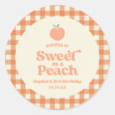 Search for peach fruit stickers Sweet as a peach