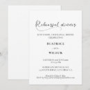 Search for romantic rehearsal dinner invitations Minimalist