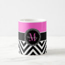 Search for hot pink and black mugs Elegant