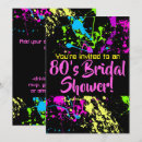 Search for neon bridal shower invitations Colourful