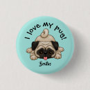Search for pet pug buttons Cute