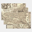 Search for antique maps wrapping paper Ship