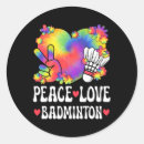Search for love badminton stickers Tennis