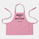 Search for father and daughter aprons Typography