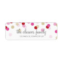 Search for confetti wedding return address labels Trendy