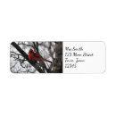 Search for male cardinal return address labels Wildlife