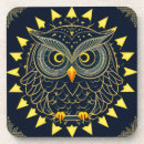 Search for owl illustration coasters Artistic