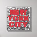 Search for new york city map canvas prints Typography