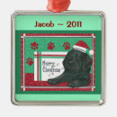 Search for black lab ornaments Puppy