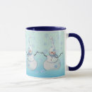 Search for snowman top hat mugs Snowflakes