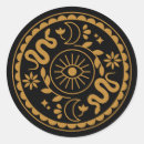 Search for gold moon stickers Witch