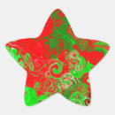 Search for red swirl stickers Red and green