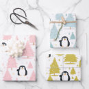 Search for pink penguin wrapping paper Modern