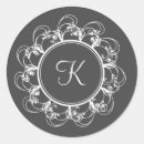 Search for fancy monogram stickers Black