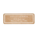 Search for rustic brown kraft paper return address labels Vintage