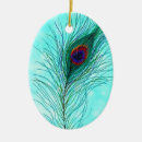 Search for peacock feather ornaments Blue