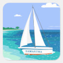 Search for beach monogram stickers Sailboat