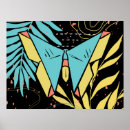 Recherche de peinture papillon fleurs posters Bleu