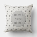 Search for grey heart pillows Home sweet home