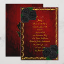 Search for blood red invitations Hallowedding
