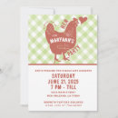 Search for chicken invitations Gingham