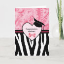 Search for zebra pattern cards Girly