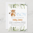 Search for tiger baby boy shower invitations Green