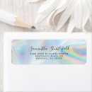 Search for nail return address labels Holographic