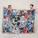 Search for skull blankets Floral