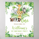 Search for zebra birthday party posters Wild one