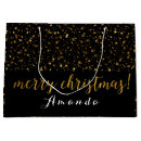 Search for black and white christmas gift bags Merry
