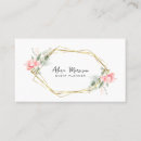 Search for pink and gold business cards Floral