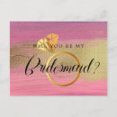 Search for propose postcards Bridesmaid