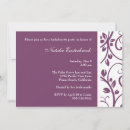 Search for purple bachelorette party invitations White