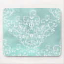 Search for elegant teal mousepads Damask