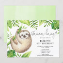 Search for sloth party invitations Jungle