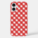 Search for red and white gingham pattern iphone cases Retro