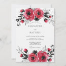 Recherche de cramoisi invitations Rouge