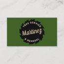 Search for circular business cards Landscaping