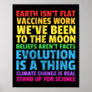 Search for science is real posters No planet b
