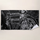 Search for motorcycle beach towels Black
