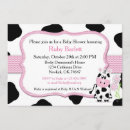 Search for black baby girl shower invitations Cow