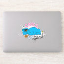 Search for funny street stickers Cookie monster